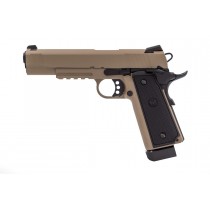 Raven R14 Hicapa (Railed) (Tan) GBB, Pistols are generally used as a sidearm, or back up for your primary, however that doesn't mean that's all they can be used for